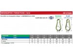 Mousqueton "forme poire" INOX