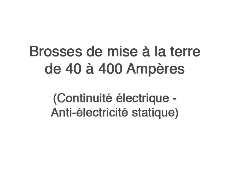 Brosses de mise à la terre