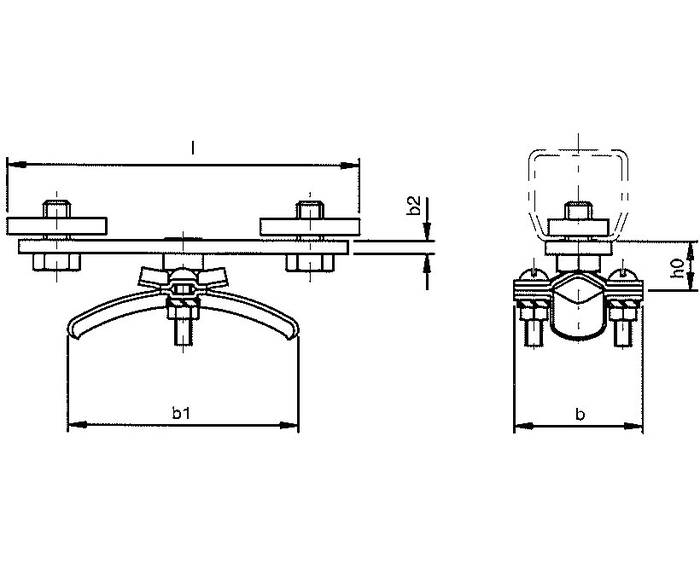 Porte câble extrémité - Principal