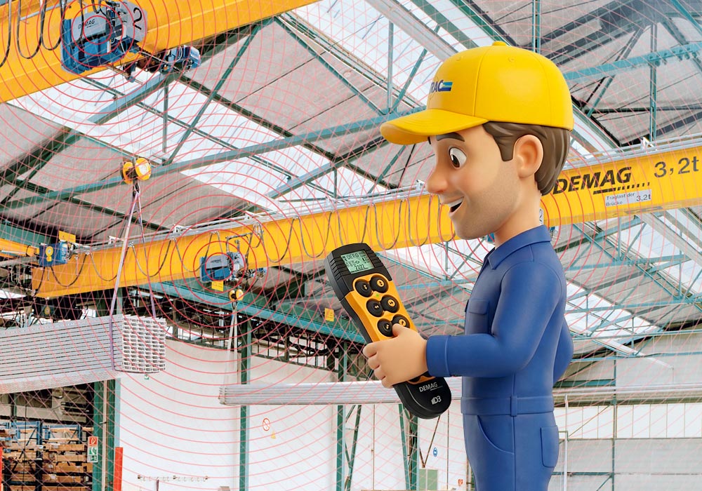 Radiocommande DEMAG D3 : sécurité et ergonomie pour votre pont roulant