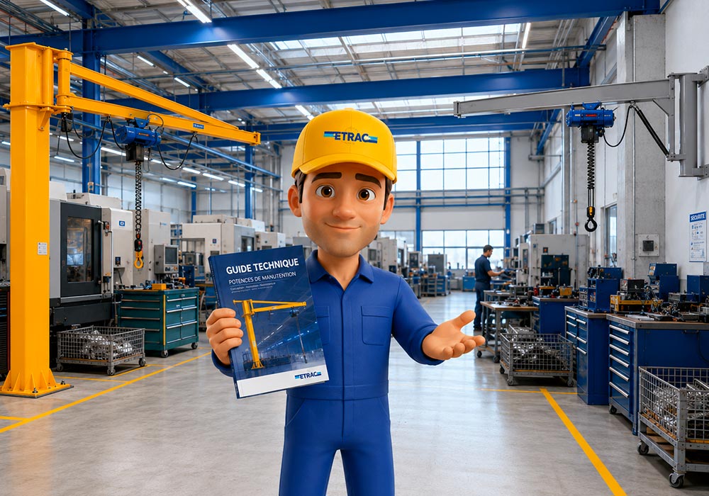 Potence pivotante DEMAG : guide complet pour choisir entre colonne et murale